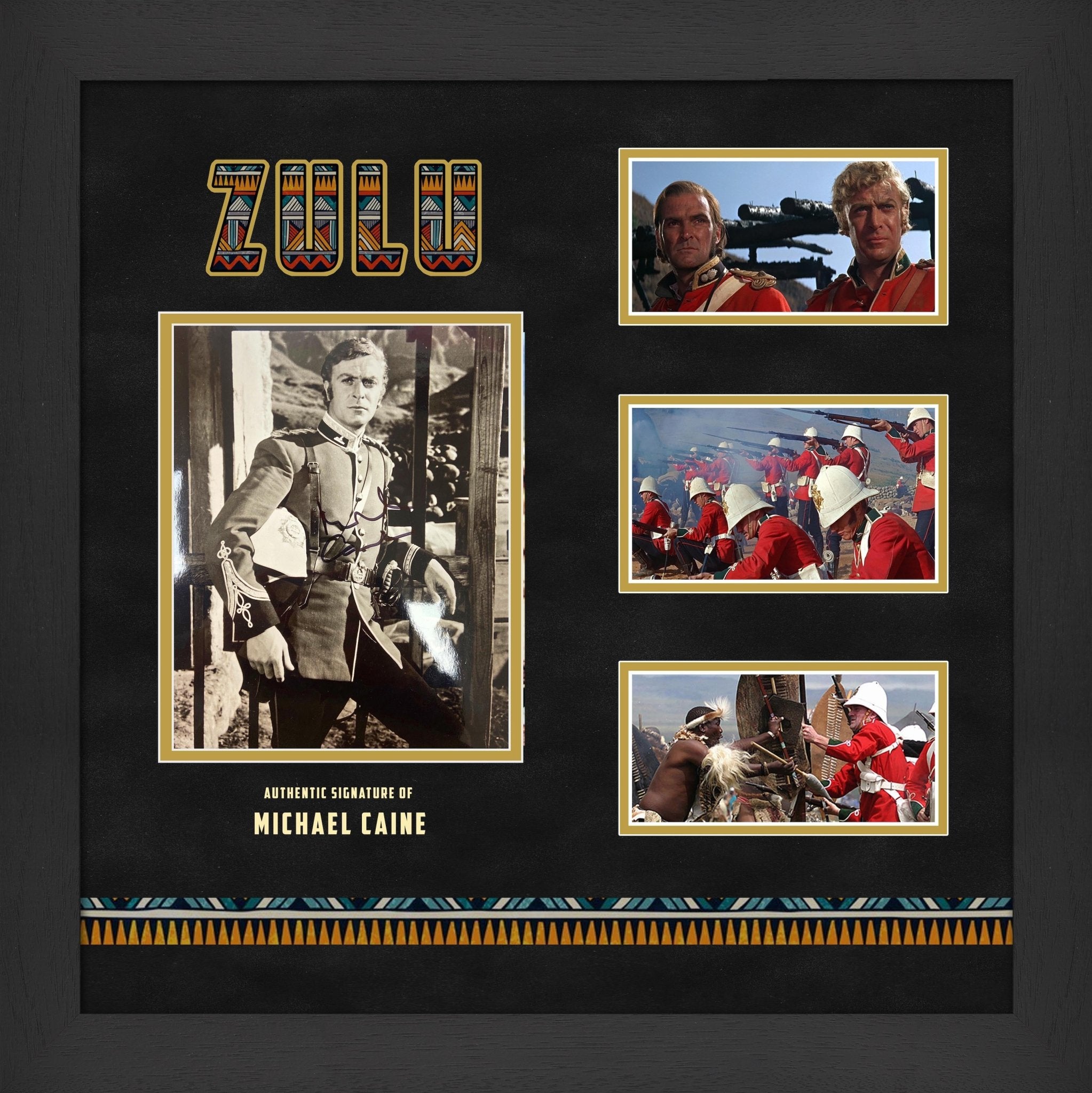 Michael Caine Zulu Signed Photo Framed Display - Memorabilia Framers Shop